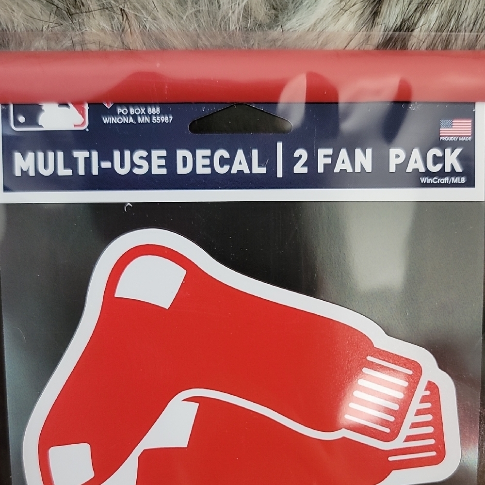 Boston Red Sox License Plate Frame and Decals Auto Pack - Picture 7 of 12